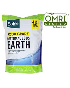 Safer® Brand Food Grade Diatomaceous Earth - 4 lb OMRI Listed® for Organic Use