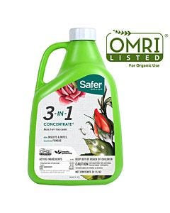 Safer® Brand 32oz 3-in-1 Garden Spray Concentrate OMRI Listed® for Organic Use