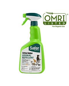 Safer® Brand Critter Ridder® Animal Repellent Ready-To-Use Spray 32oz OMRI Listed® for Organic Use