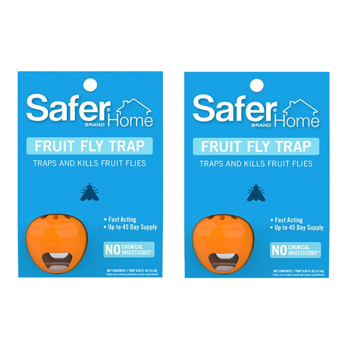 Safer Brand Home SH500SR Indoor Fruit Fly Trap – Ready-to-Use, Non-Staining, No Chemical Insecticides – 2 Traps, Blue