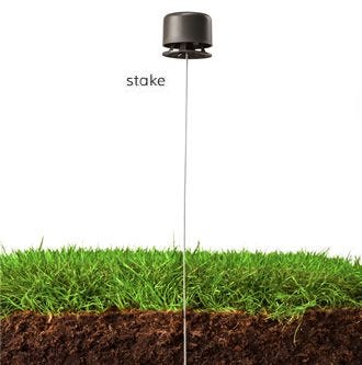 Single Stake in Ground