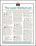 The Least Wanted List