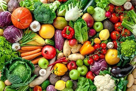 A large vegetable harvest