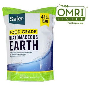 Safer® Brand Food Grade Diatomaceous Earth - 4 Lb OMRI Listed For Organic Use