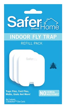 Safer Home Indoor Fly Trap Refill Glue Cards